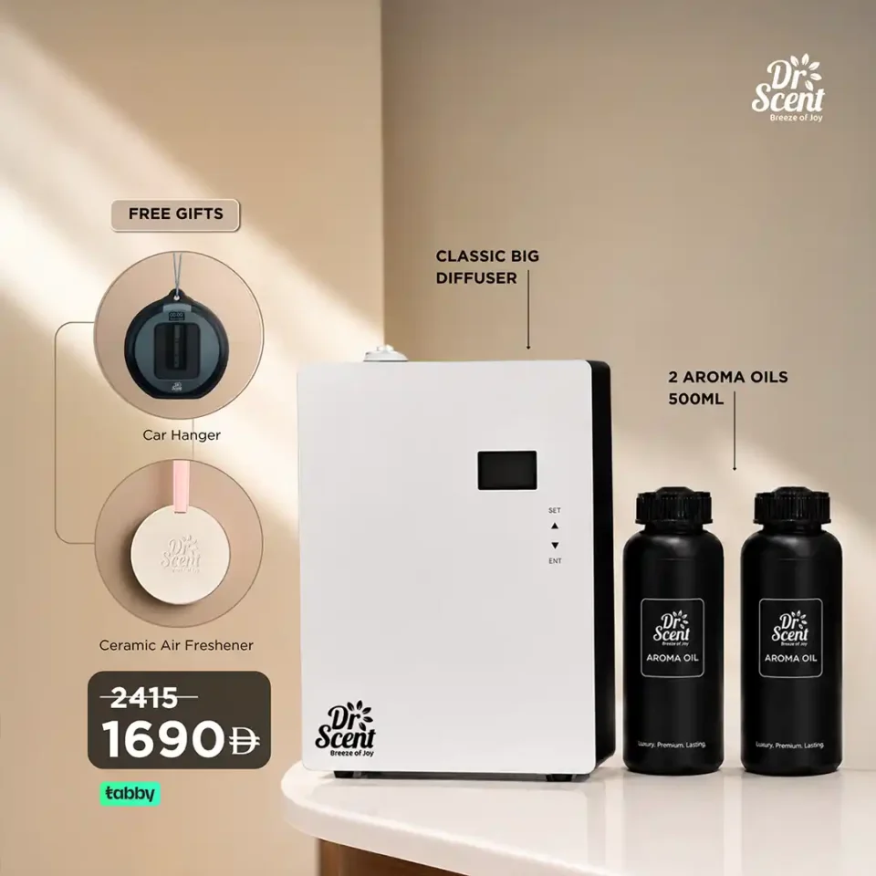Classic Big Diffuser + 2 x  500ml Aroma Oil