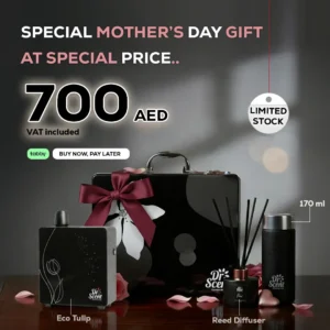 Mother’s Day fragrance gift box with Eco Tulip diffuser and aroma oil